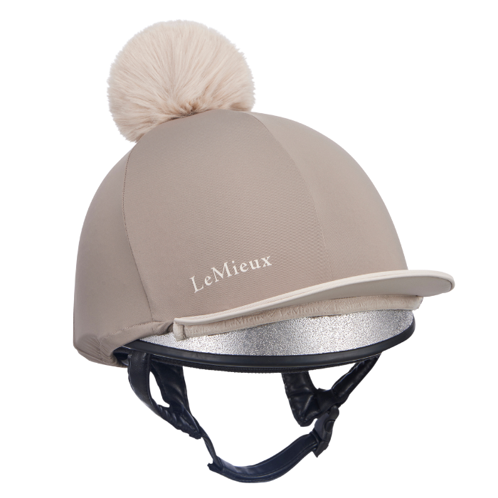 LeMieux Pom Hat Silk in Pecan/Stone