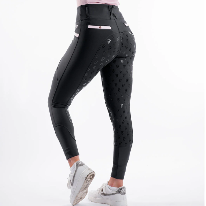 Blackfort Equestrian Training Tights 3.0 in Black/Blush