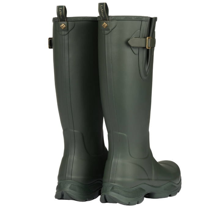 Reverse view of the LeMieux Ultra Stride Wellington Boots in Oak