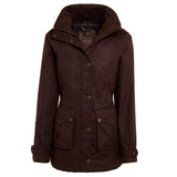 Holland Cooper Durham Wax Jacket in Chocolate