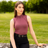 LeMieux Ladies Maria Mesh Sleeveless Baselayer in Rosewood