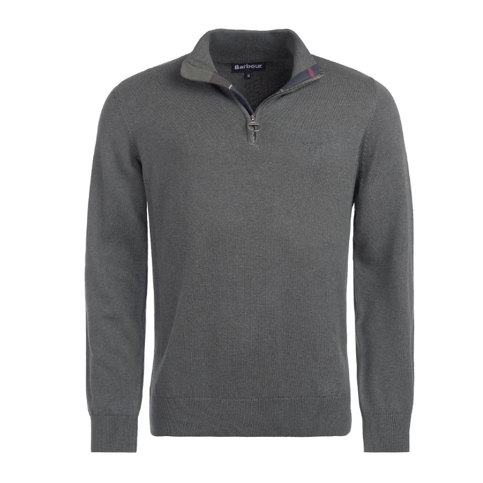 Barbour Mens Cotton Half-Zip Knitted Jumper