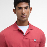 Barbour Mens Tothill Tailored Fit Polo Shirt in Red Spice