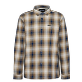 Barbour Mens Sandside Checked Overshirt in Navy