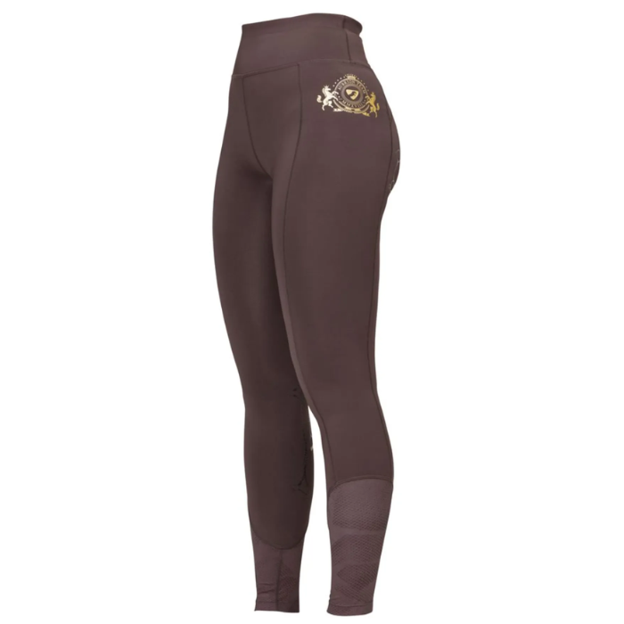 Shires Aubrion Team Riding Tights in Umber