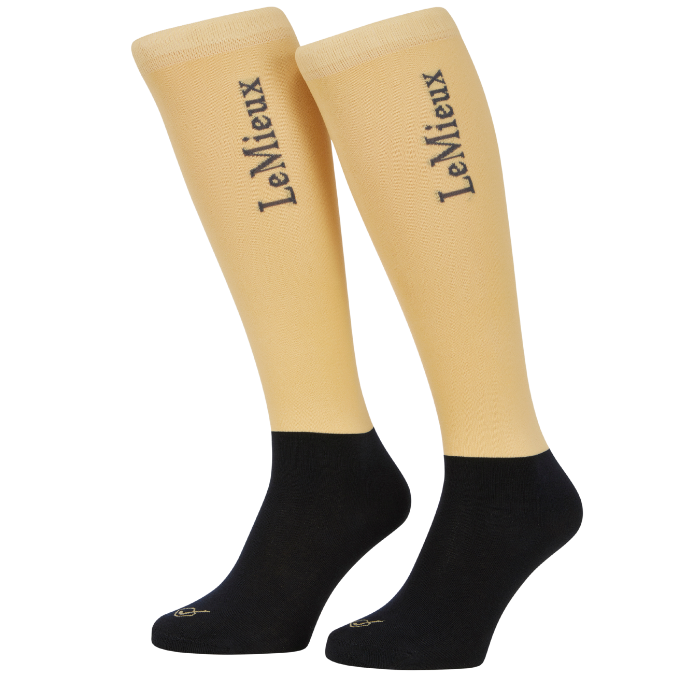 LeMieux Two Pack Competition Socks in Mimosa