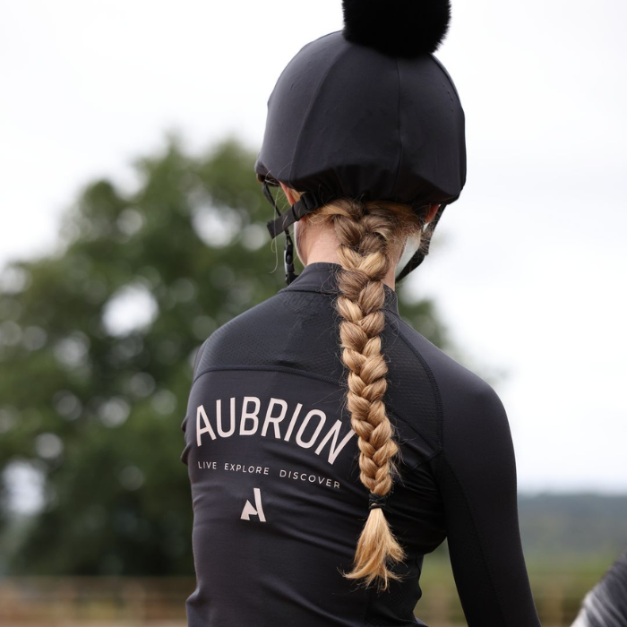 Aubrion React Young Rider Long Sleeve Base Layer in Shadow| Eland Lodge