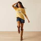 Ariat Ladies Darlin Rose T-shirt in Rattan