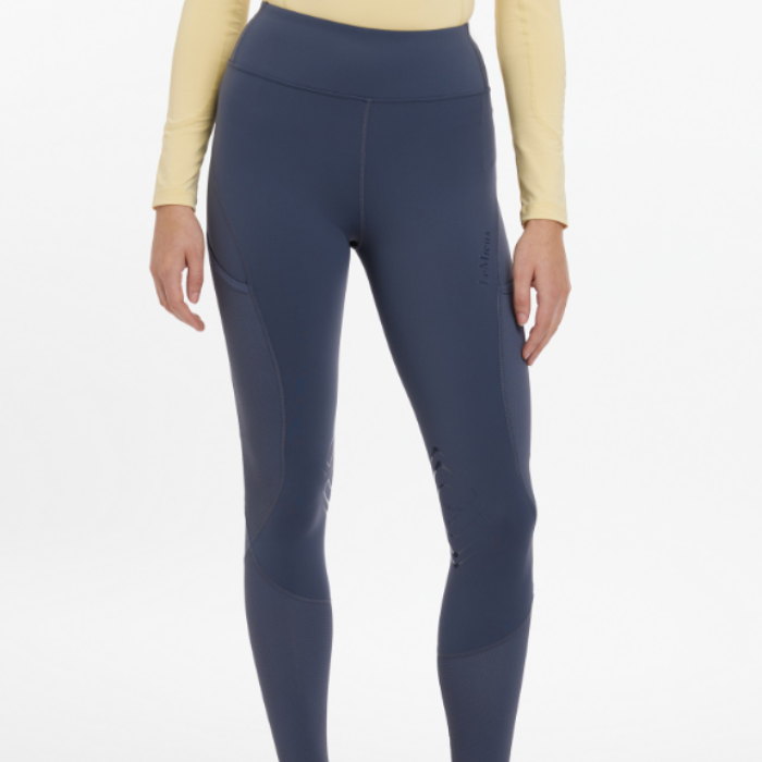 LeMieux Ladies Lydia Mesh Leggings in Dusk Blue