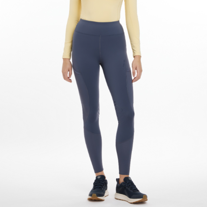 LeMieux Ladies Lydia Mesh Leggings in Dusk Blue