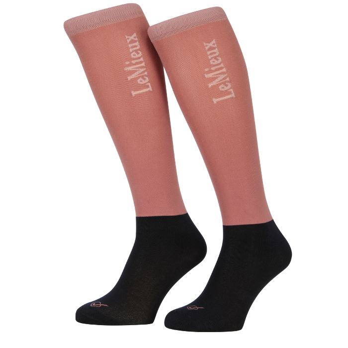 LeMieux Two Pack Competition Socks in Peony