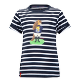 Shires Childrens Winnie & Me T-shirt in Navy Stripe