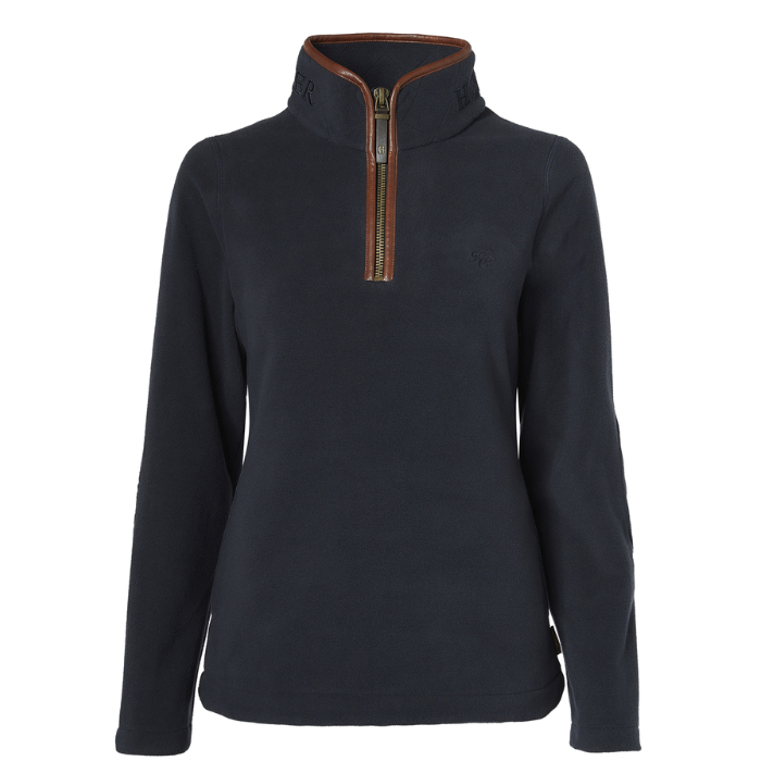 Holland Cooper Country Fleece Quarter Zip in Ink Navy