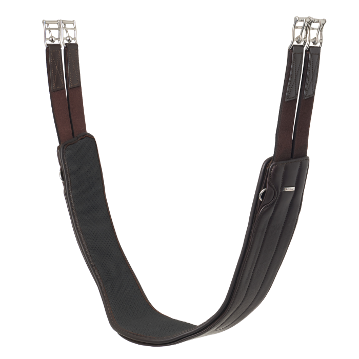 LeMieux Hunter Girth with Detachable Non-slip Liner in Havana