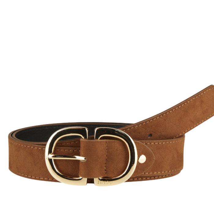 Eskadron Heritage Faux Leather Belt in Almond