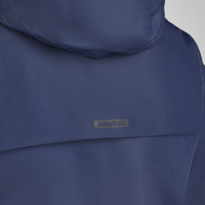 Eskadron detailing on the Heritage Waterproof Jacket in True Blue