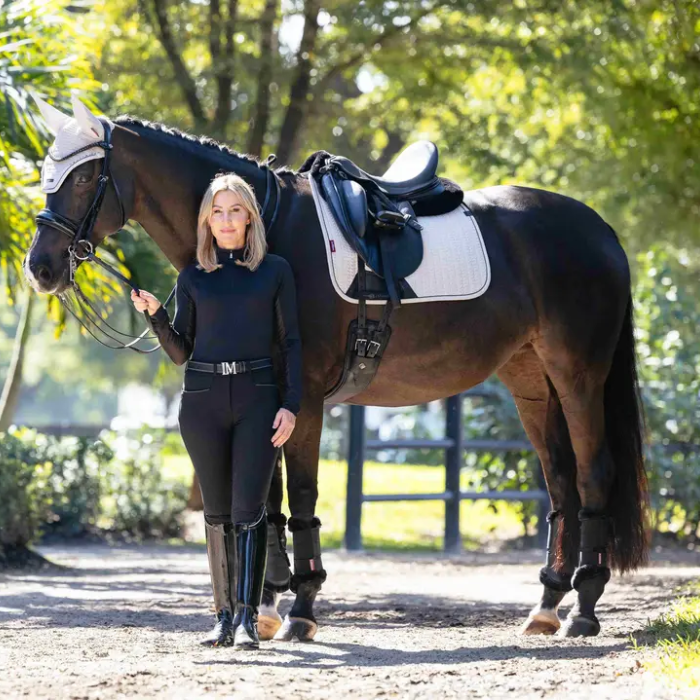 LeMieux Essence Dressage Square in Stone | Eland Lodge