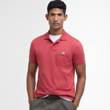 Barbour Mens Tothill Tailored Fit Polo Shirt in Red Spice