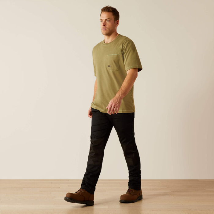 Ariat Mens Workman Rebar T-shirt in Oil Green