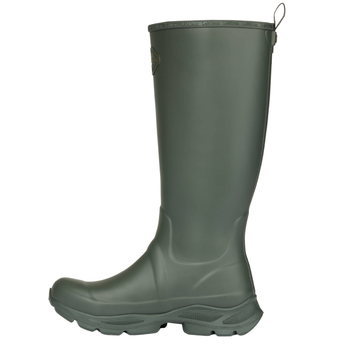 Side profile of the LeMieux Ultra Stride Wellington Boots in Oak