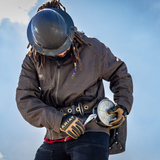 Outdoor Working in the Ariat Mens Rebar DuraCanvas Jacket in Wren