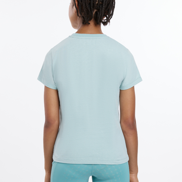 Reverse of the LeMieux Young Riders Arianna T-Shirt in aqua