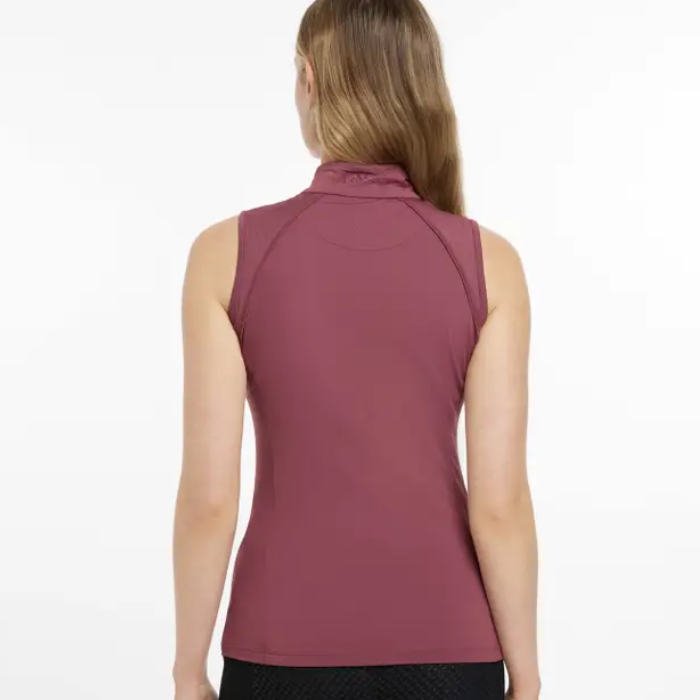 LeMieux Ladies Maria Mesh Sleeveless Baselayer in Rosewood