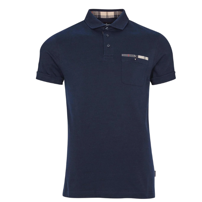 Barbour Mens Corpatch Polo Shirt in Navy