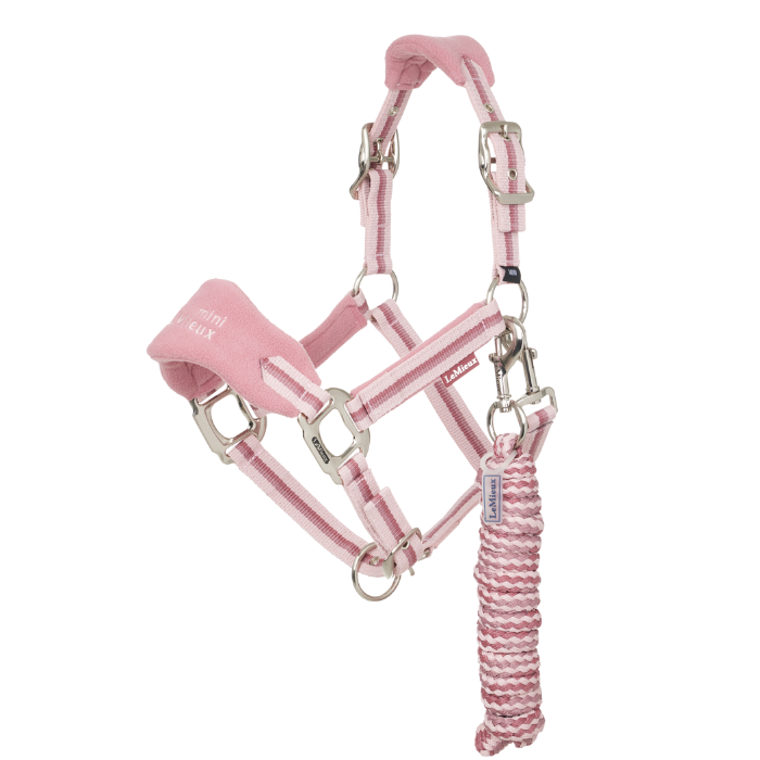 LeMieux Mini Vogue Headcollar & Leadrope in peony