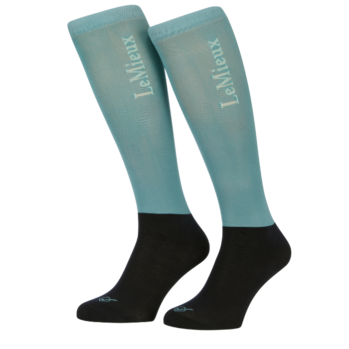 LeMieux Two Pack Competition Socks in Lagoon