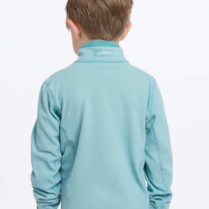 Reverse view of the LeMieux Mini Mari Micro Fleece in Aqua