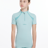 LeMieux Young Rider Short Sleeve Mia Mesh Base Layer in aqua