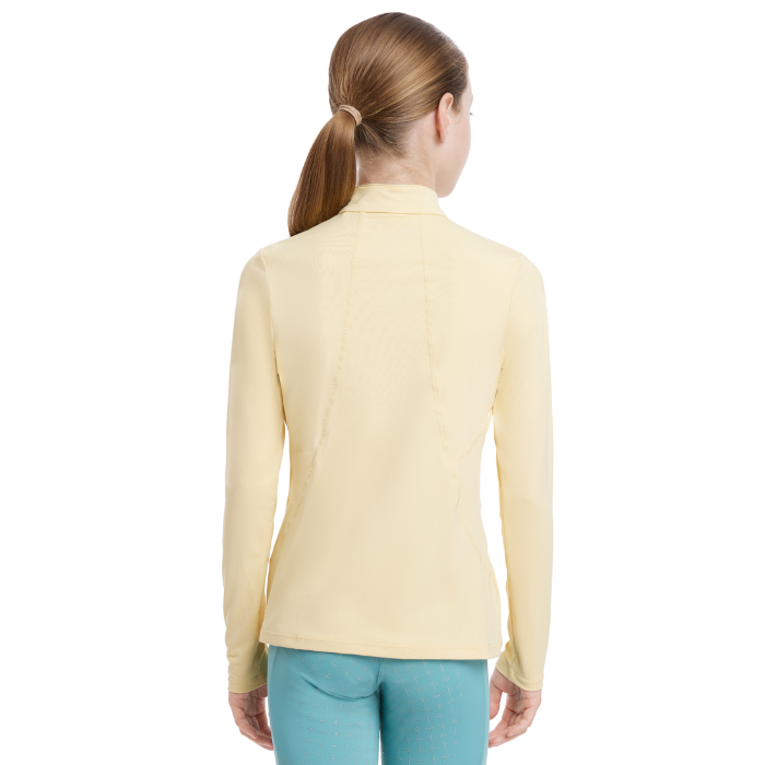 Reverse of the LeMieux Young Riders Base Layer in mimosa