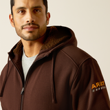 Ariat Mens Rebar All-Weather Sherpa-Lined Full Zip Hoodie