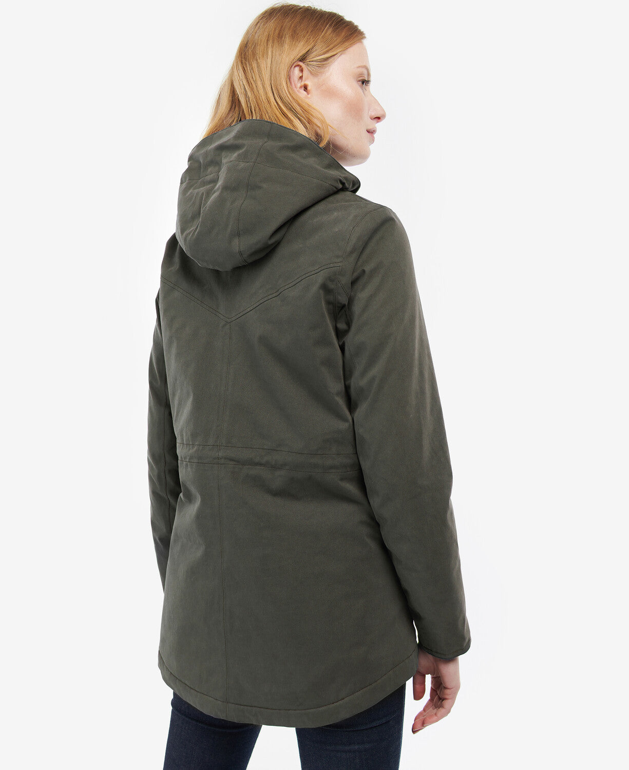 Barbour Ladies Buttercup Waterproof Jacket in Classic Olive