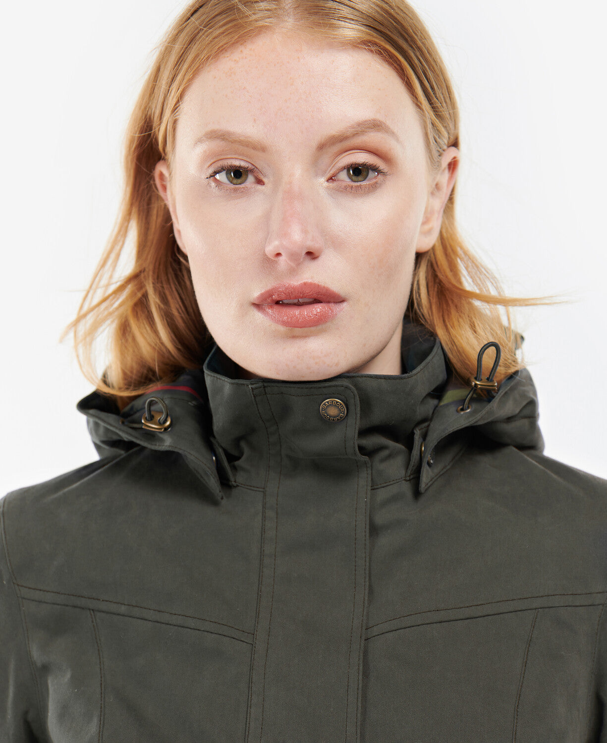 Barbour Ladies Buttercup Waterproof Jacket in Classic Olive