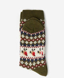 Barbour Ladies Robin Fair Isle Socks