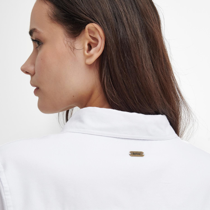 Branded collar detail on the reverse of the Barbour Ladies Glades Shirt