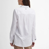 Reverse of the Barbour Ladies Glades Shirt in white