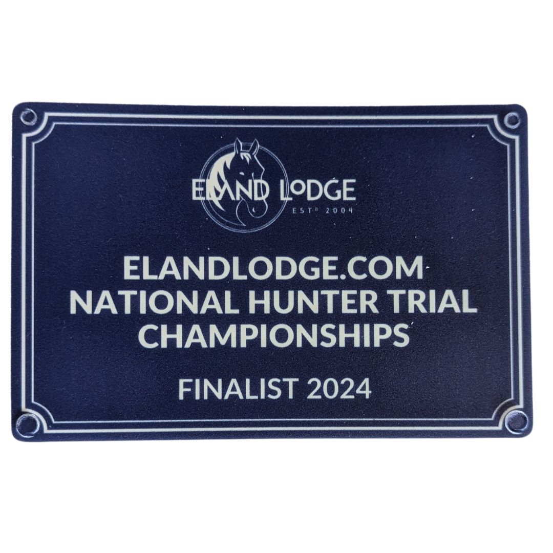 Elandlodge.com National Hunter Trial Championships 2024 Stable Plaque