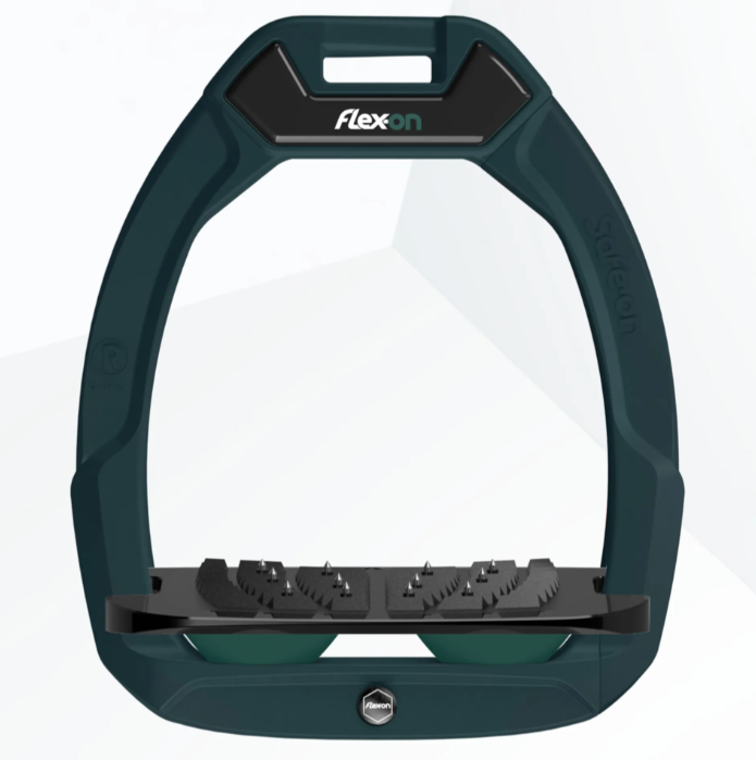 Flex-On Safe-On Stirrups with Inclined Ultra-Grip Tread