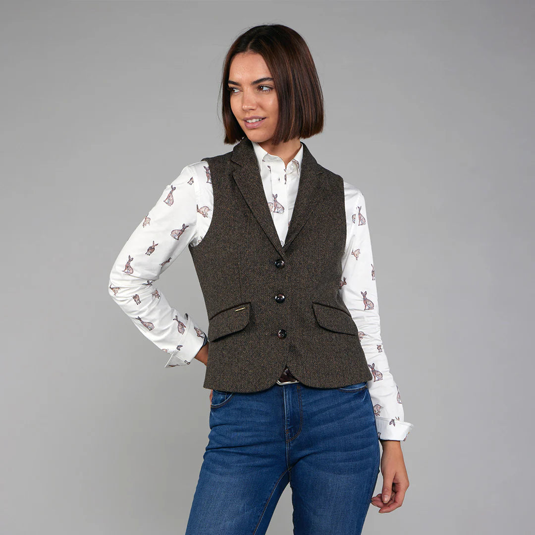 Toggi Ladies Harrow Tweed Gilet