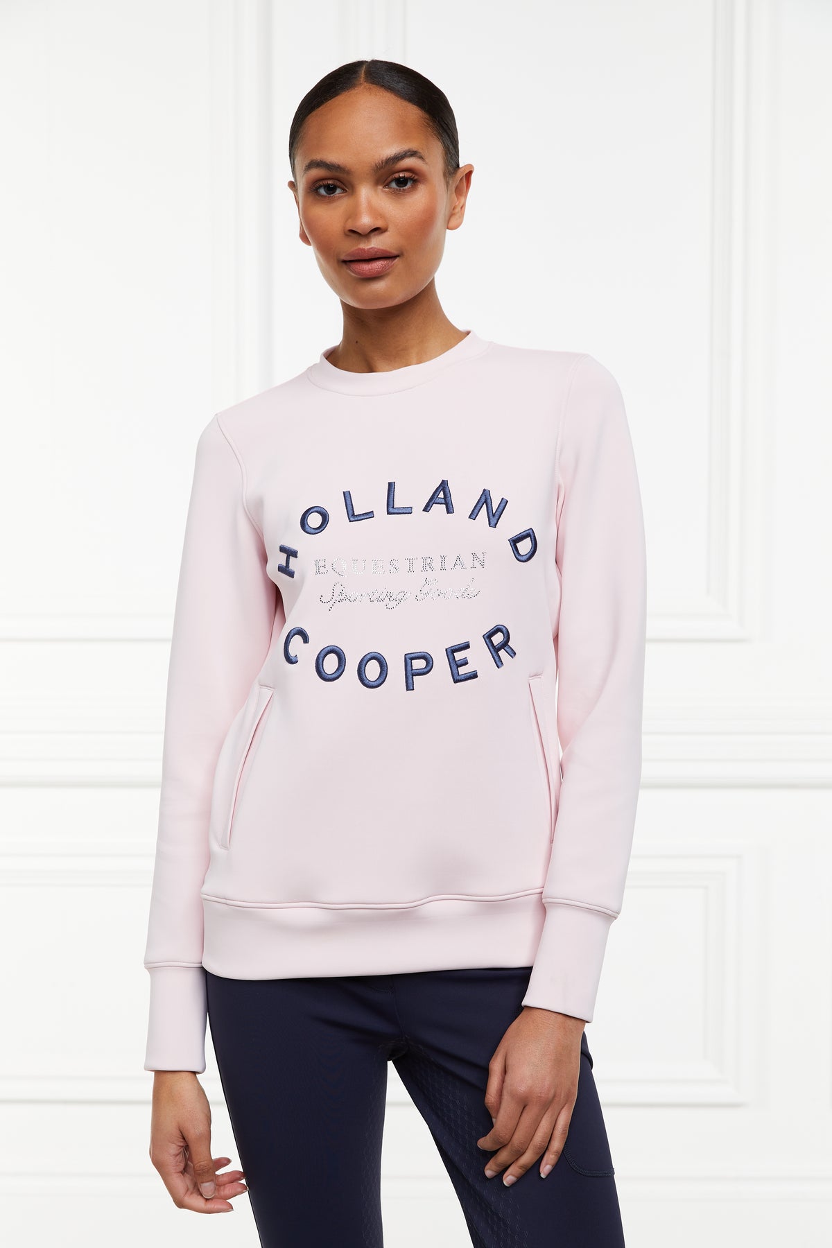 Holland Cooper Ladies Crystal Crew Neck Sweat