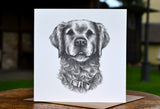 Molly Doodle Dandy Golden Retriever Greeting Card