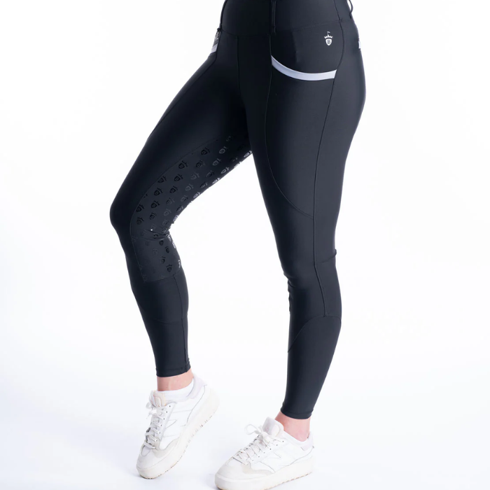 Blackfort Equestrian Training Tights 3.0 in Black/Light Grey