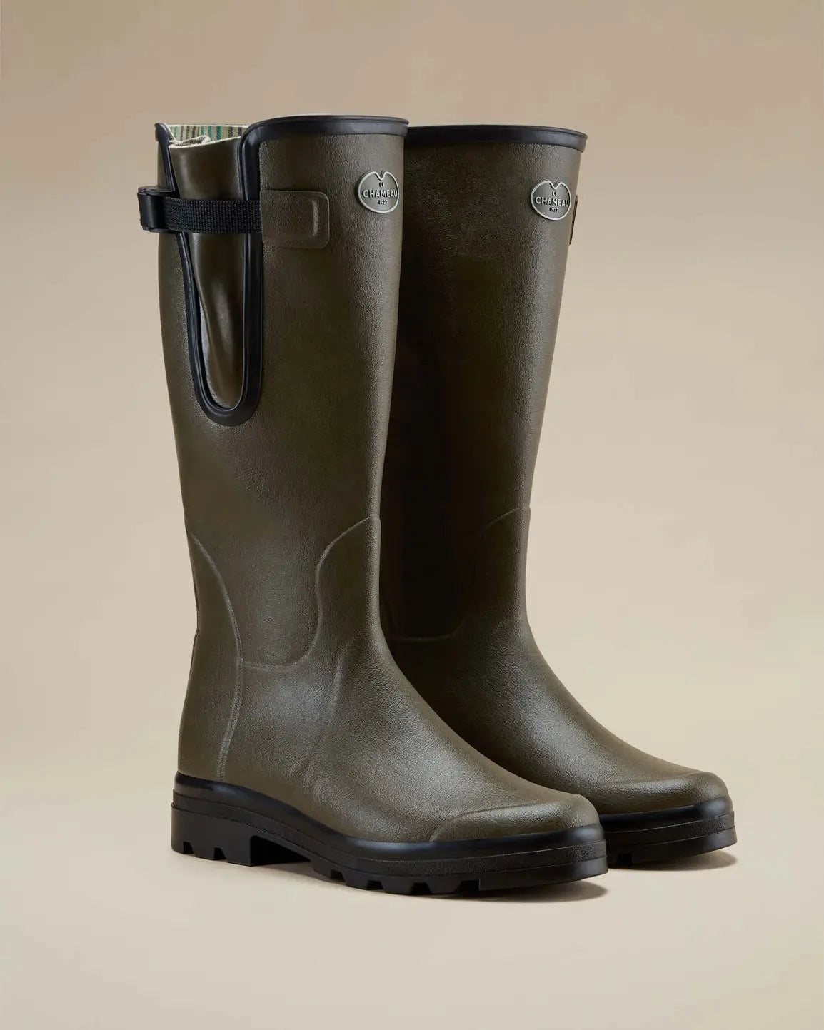 Le Chameau Mens Vierzon Jersey Lined Wellingtons