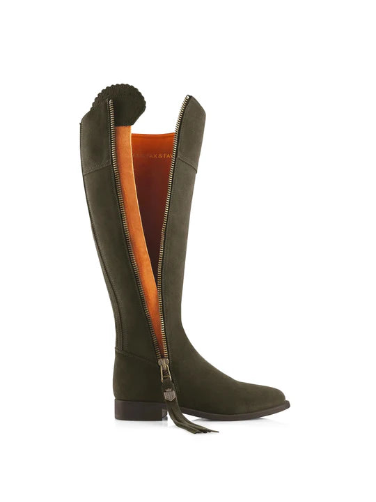 Fairfax & Favor Ladies Regina Flat Sporting Fit Suede Boots