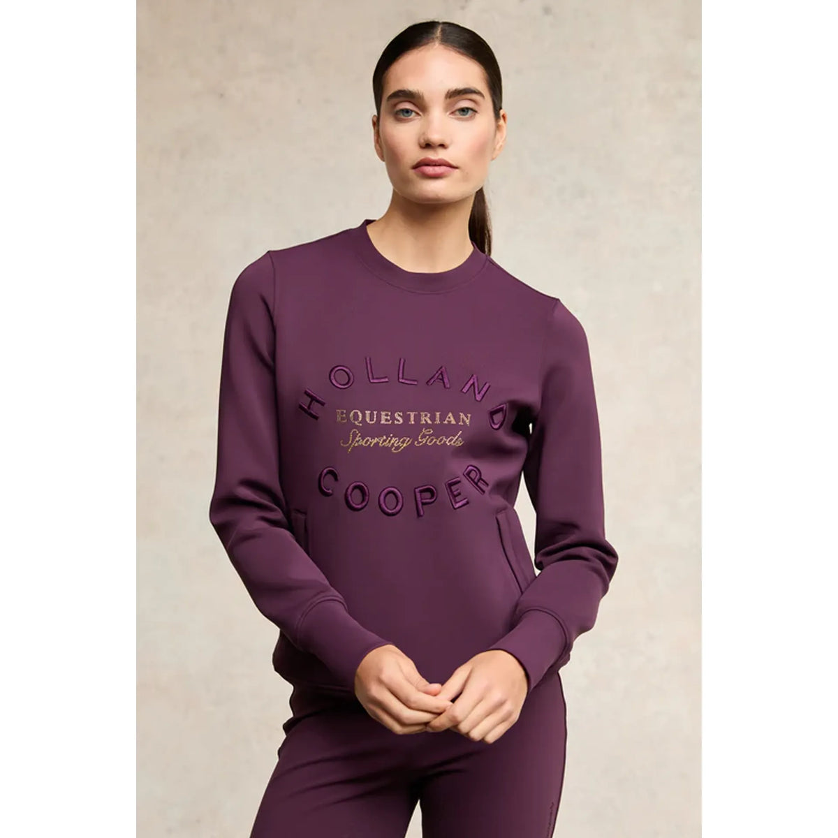 Holland Cooper Ladies Crystal Crew Neck Sweat