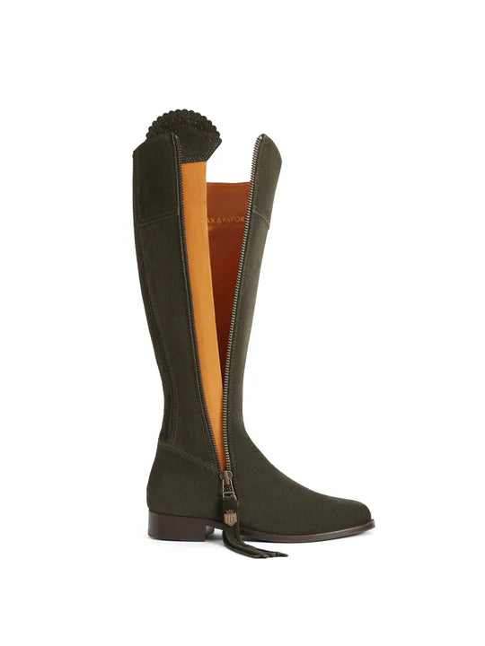 Fairfax & Favor Ladies Regina Flat Regular Fit Suede Boots