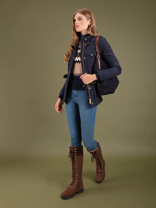 Fairfax & Favor Knee High Shearling Lined Anglesey Boots